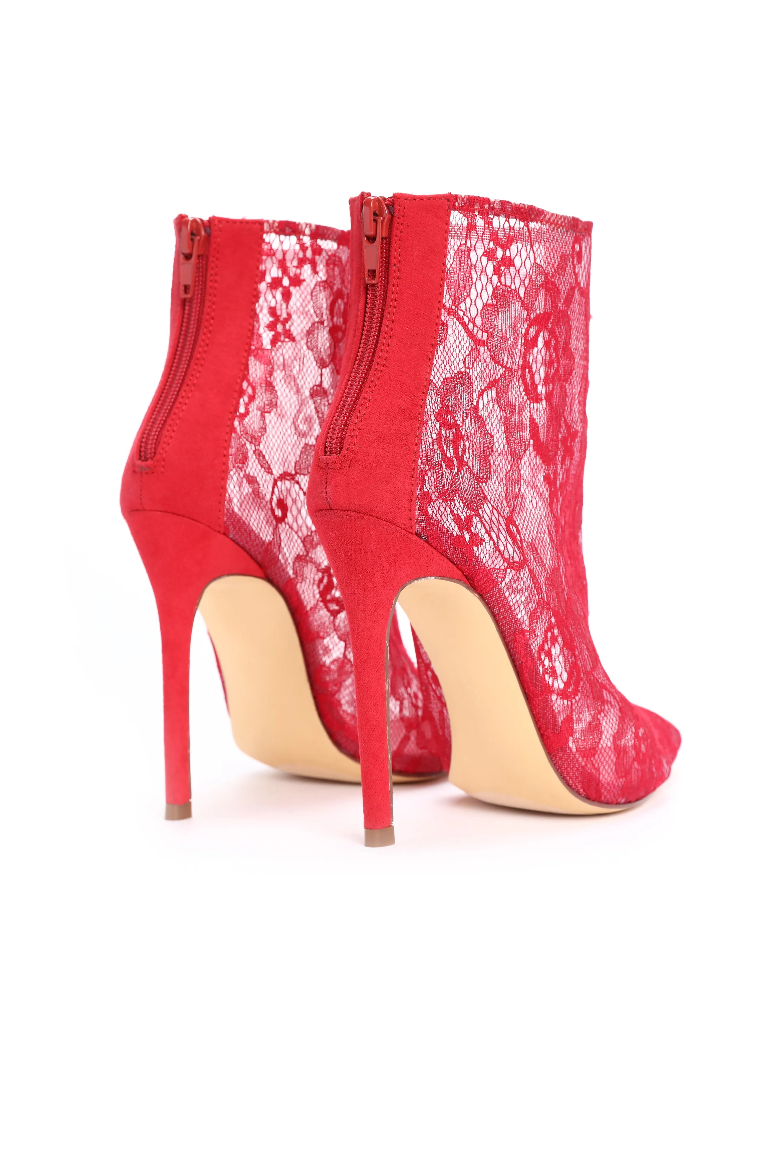 Adjust To The Fame Bootie - Red