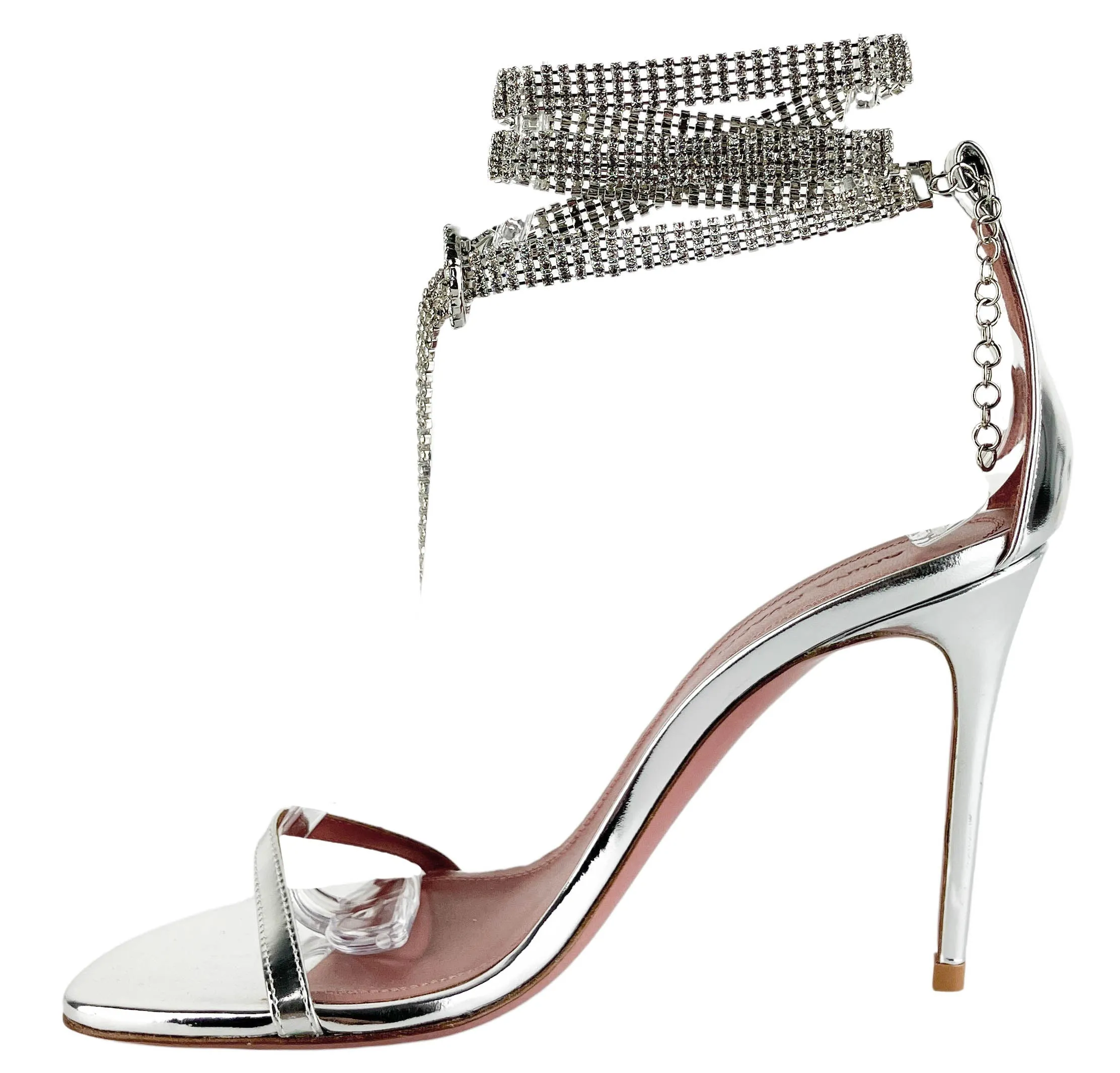 Amina Muaddi Giorgia Crystal Sandals