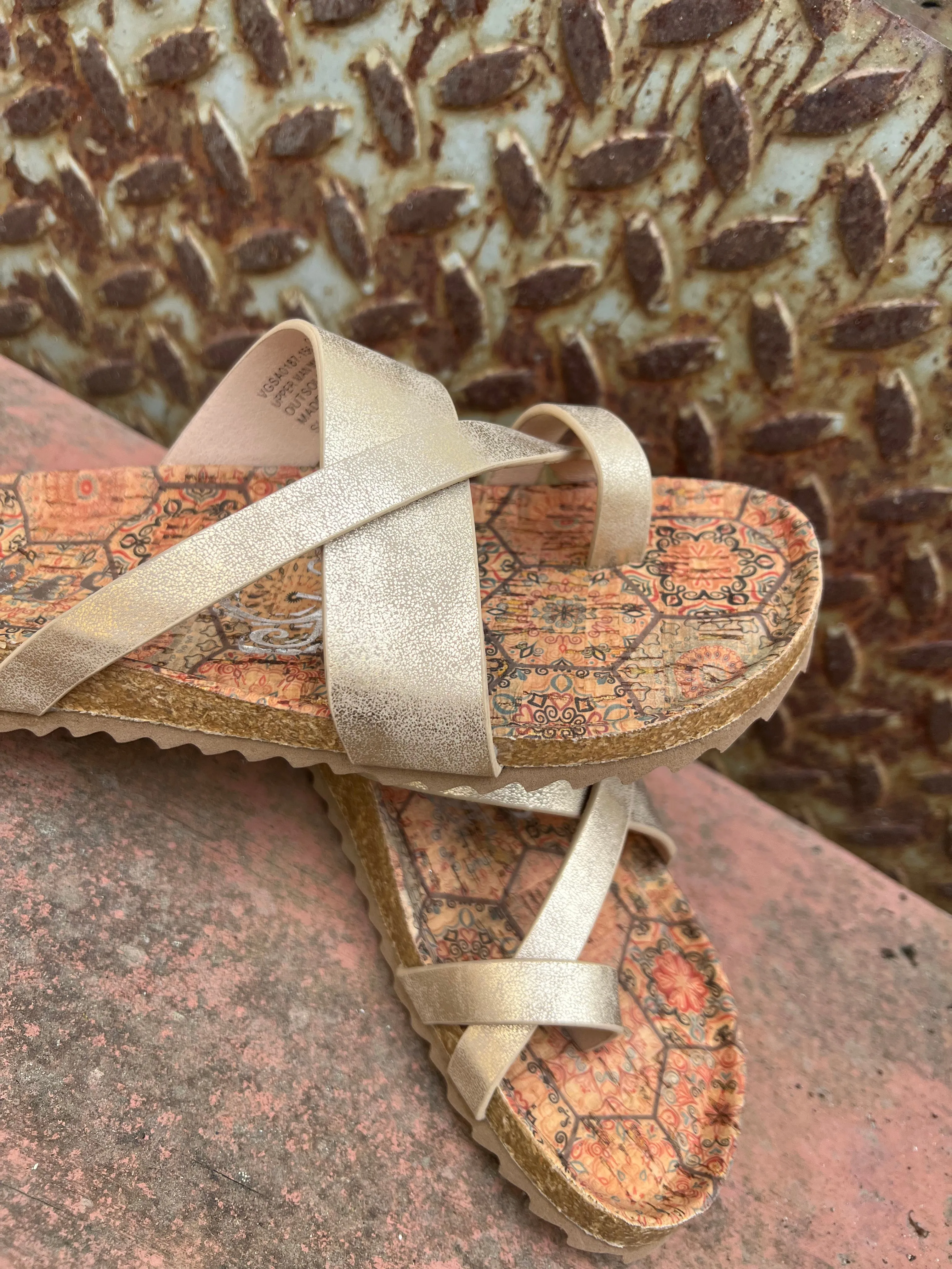 Better Be Me Sandals (Champagne)