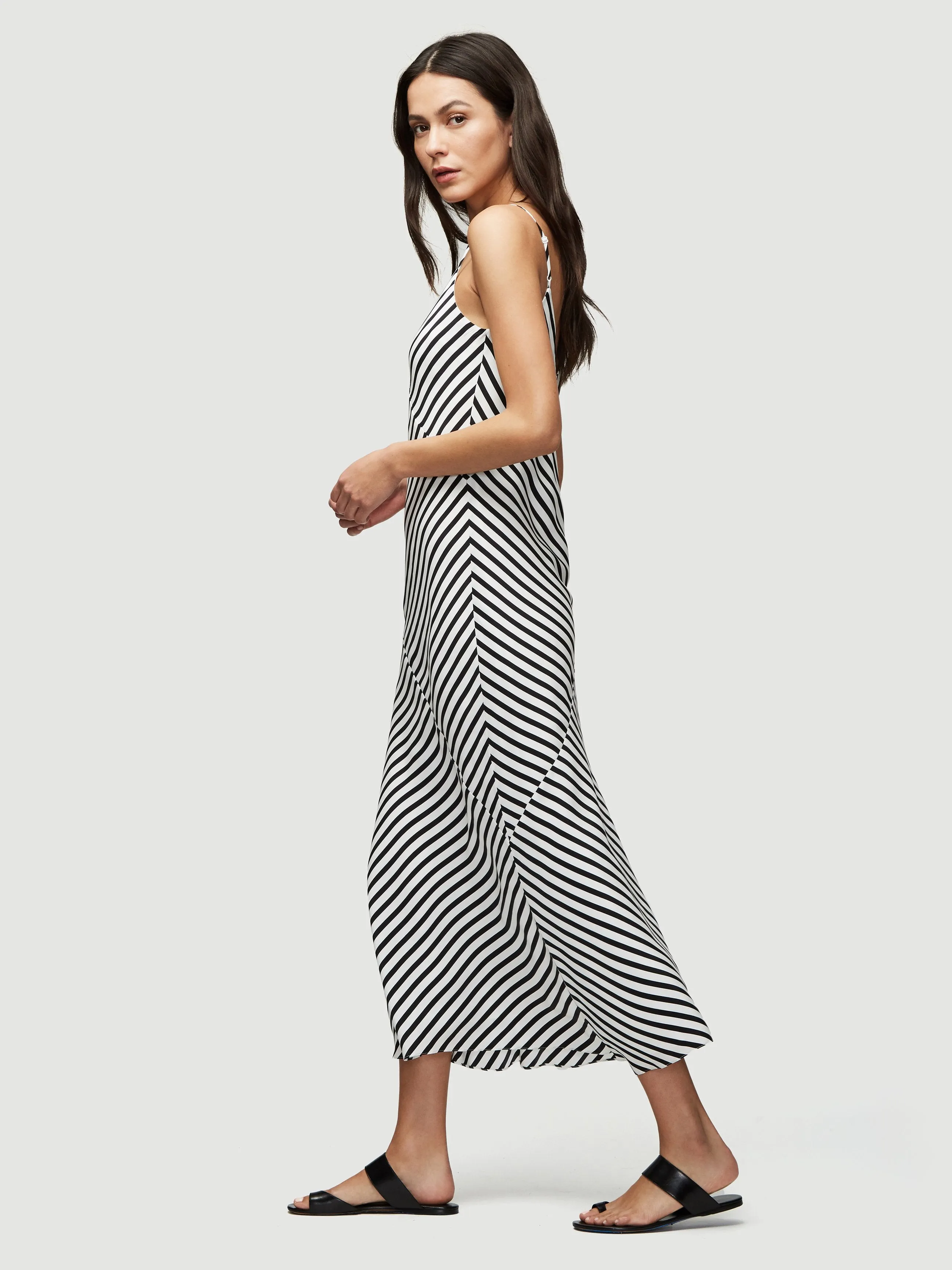 Bias Cami Dress -- Noir Multi