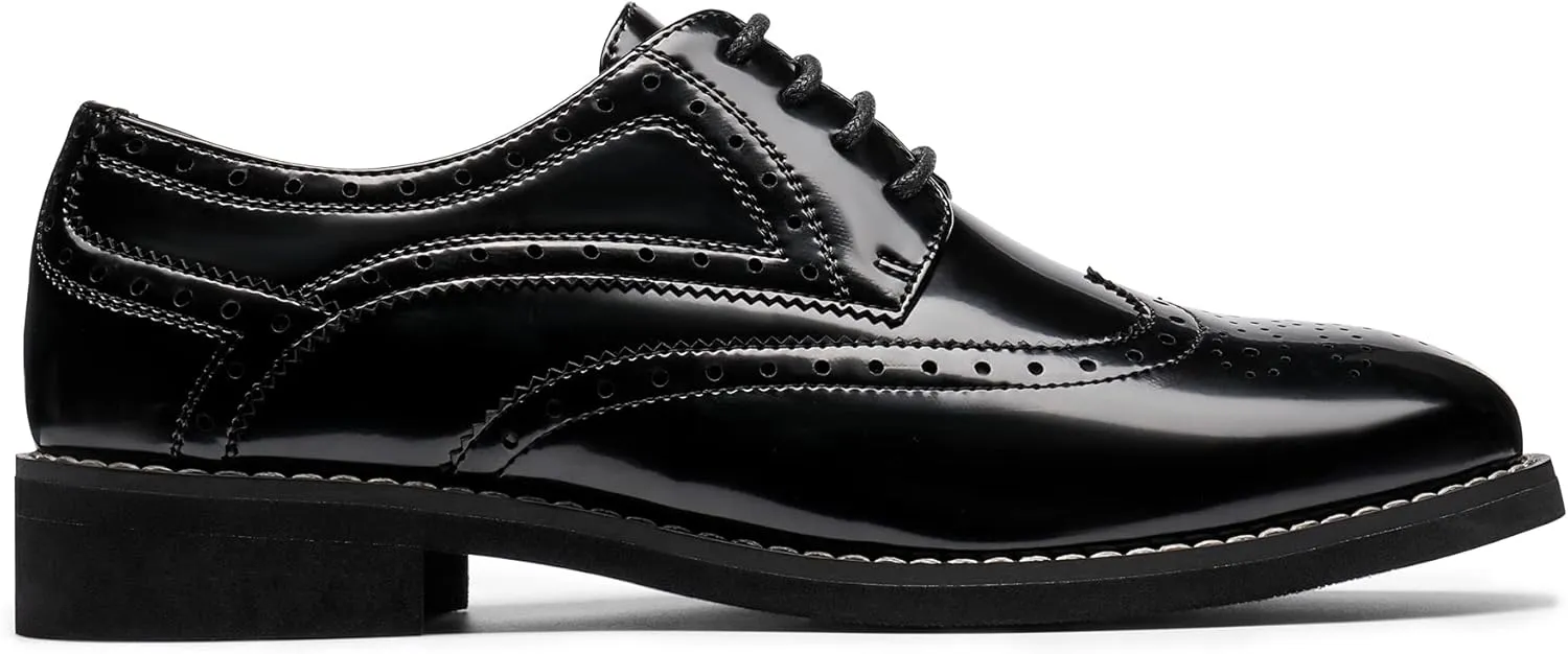 Bruno Marc Women's Classic Oxfords Lace Up Business Formal Wingtip Brogue Dress Shoes