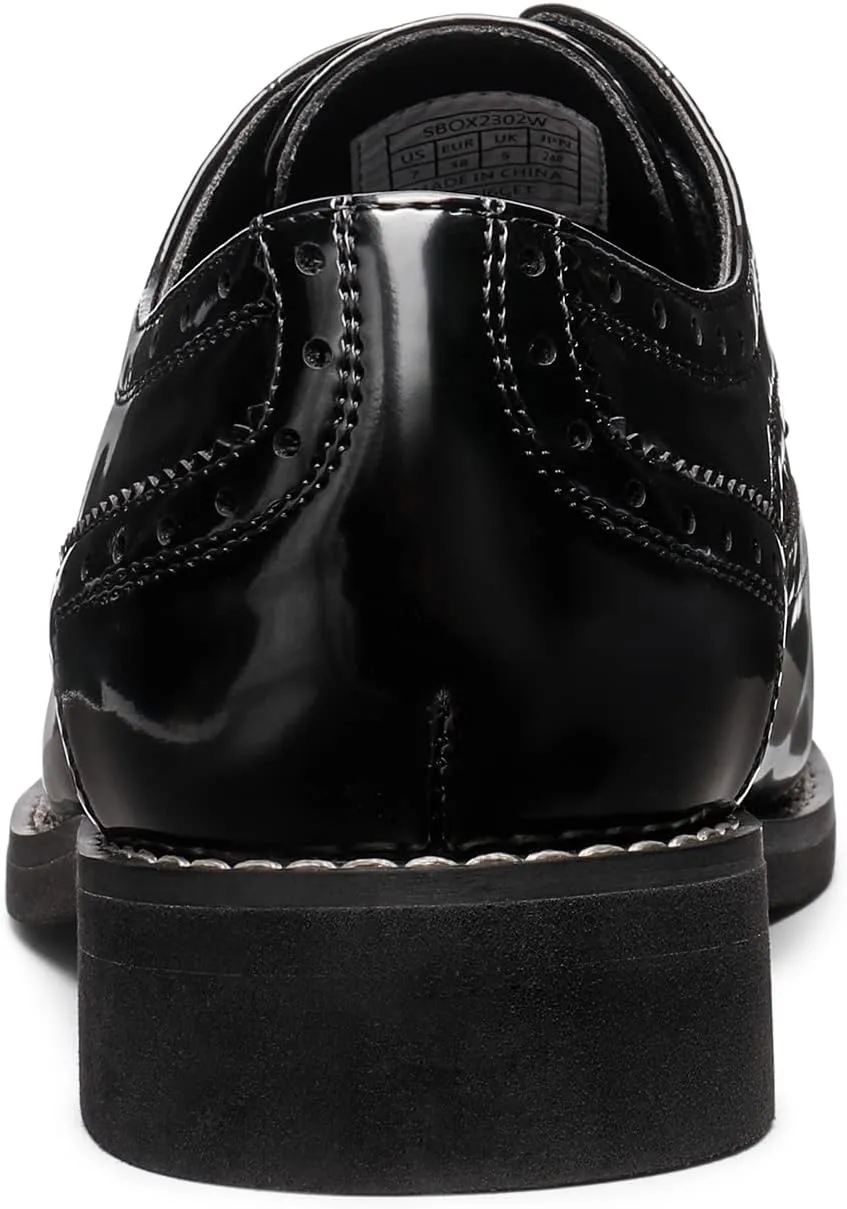 Bruno Marc Women's Classic Oxfords Lace Up Business Formal Wingtip Brogue Dress Shoes