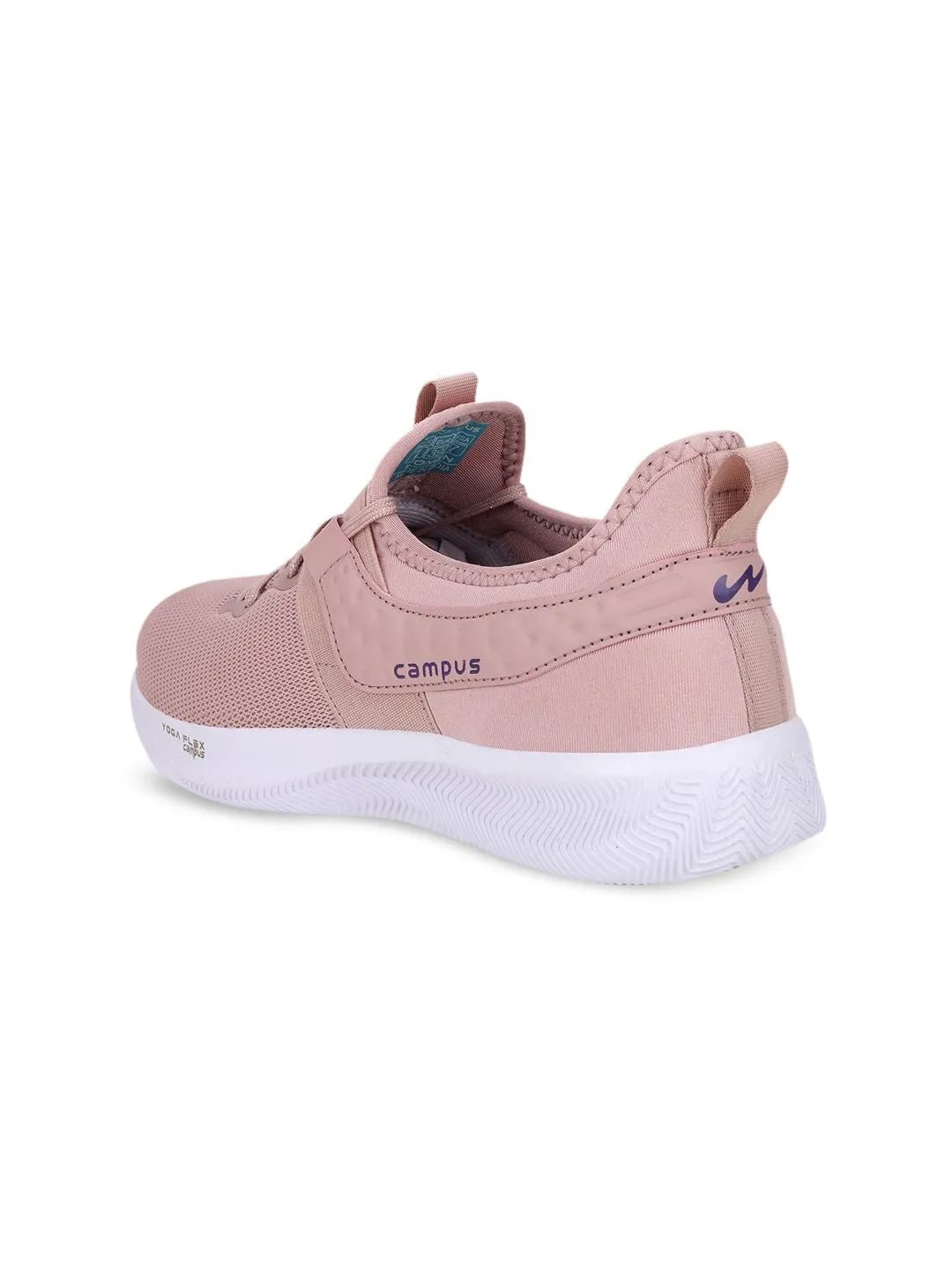 Campus Women Peach-Coloured Mesh Running Shoes
