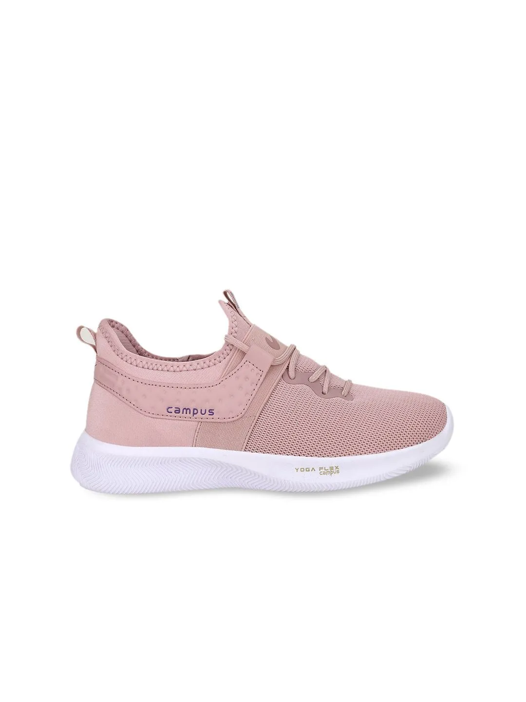 Campus Women Peach-Coloured Mesh Running Shoes