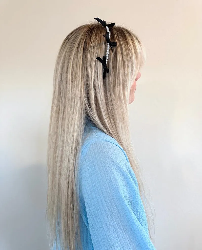Mini Ballet Bow Pearl Headband