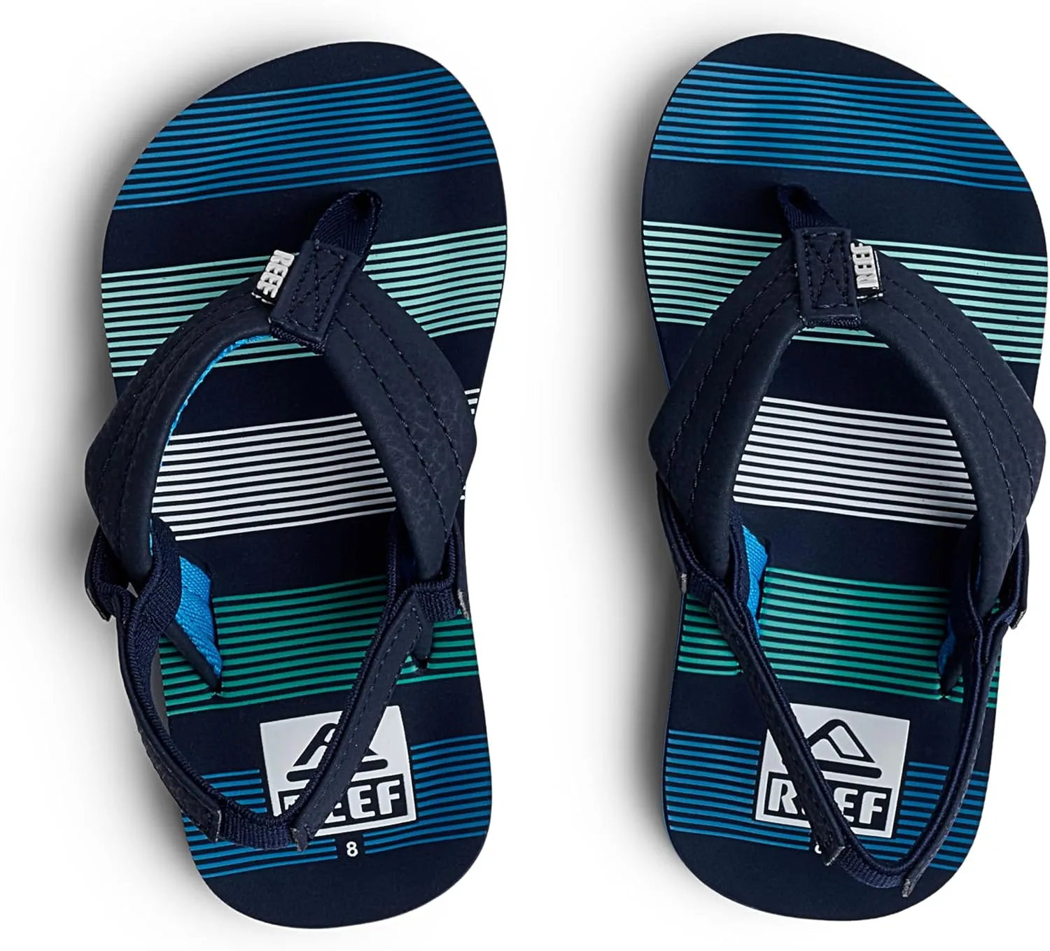 REEF Little Ahi Unisex-Child Beach Flip Flop, Soft Cushion Footbed, Water Friendly, Backstrap