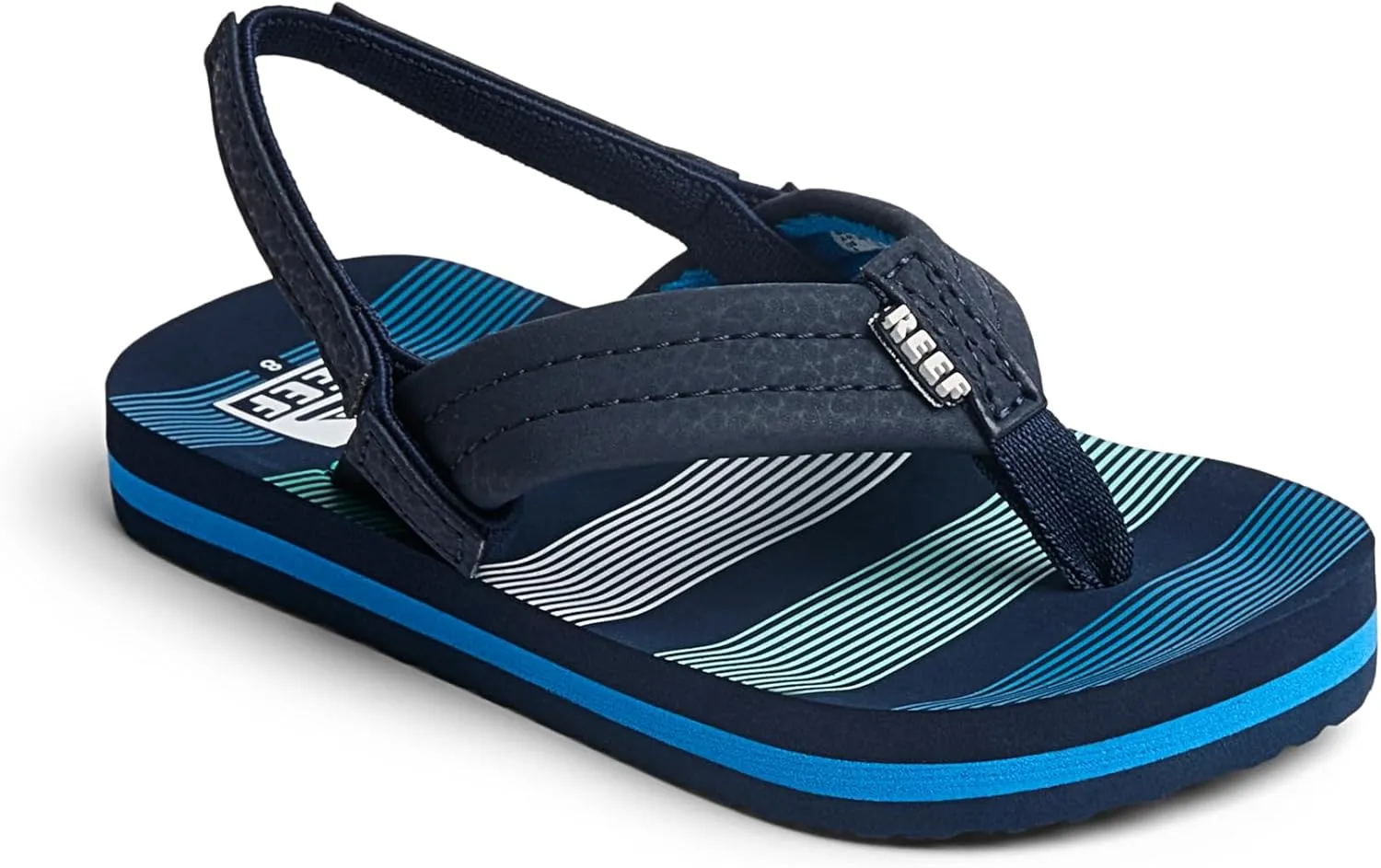 REEF Little Ahi Unisex-Child Beach Flip Flop, Soft Cushion Footbed, Water Friendly, Backstrap