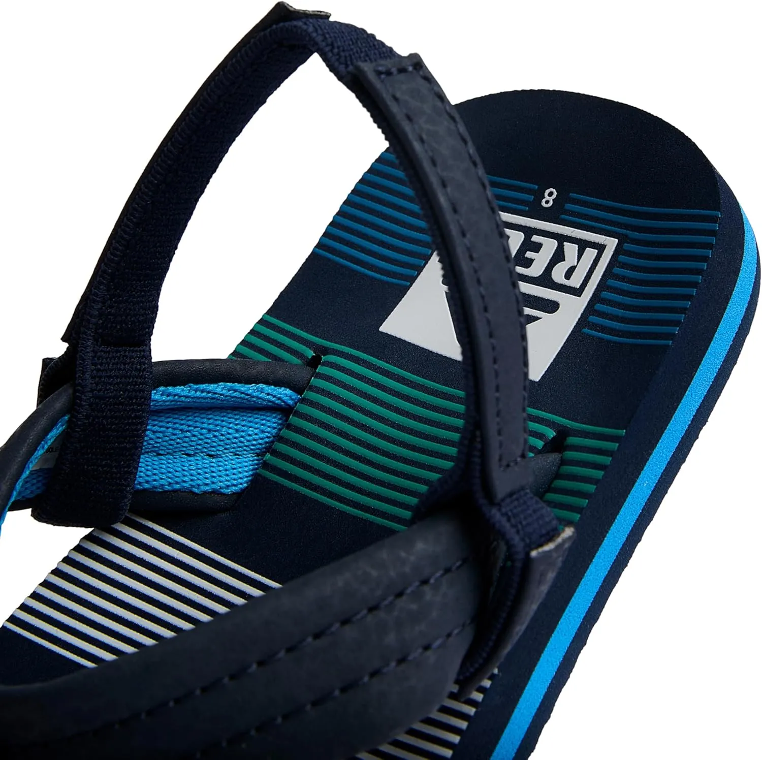 REEF Little Ahi Unisex-Child Beach Flip Flop, Soft Cushion Footbed, Water Friendly, Backstrap