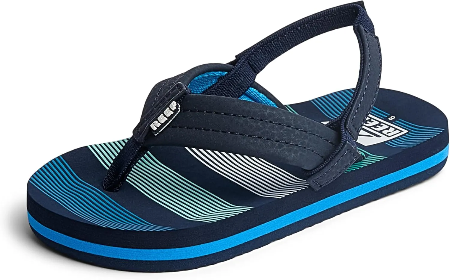 REEF Little Ahi Unisex-Child Beach Flip Flop, Soft Cushion Footbed, Water Friendly, Backstrap