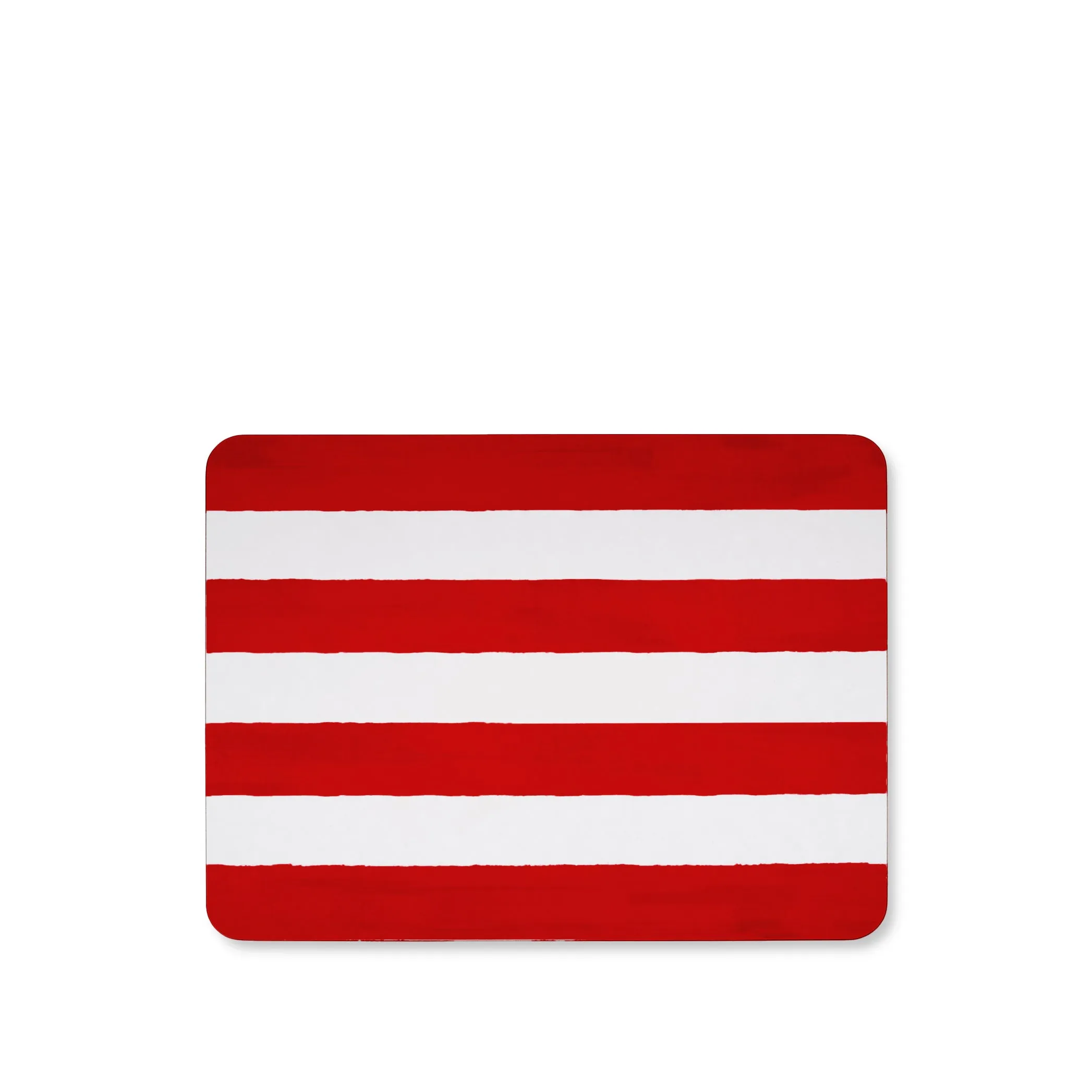 Stripe Cork-Backed Placemat in Claret Red