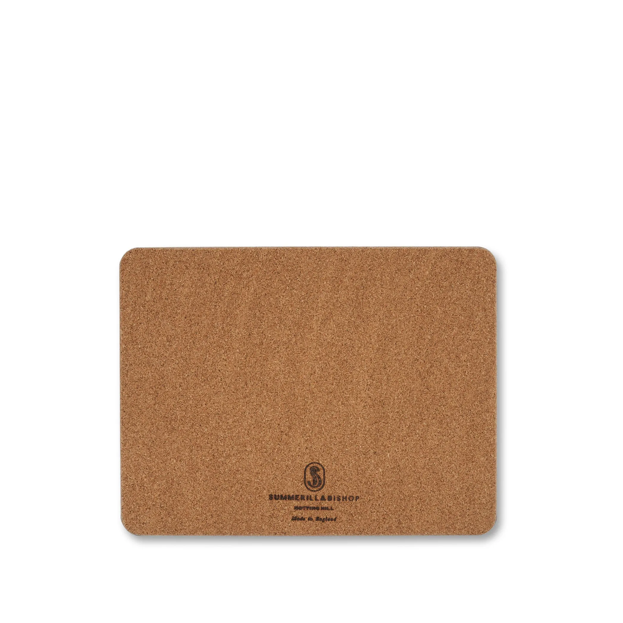 Stripe Cork-Backed Placemat in Claret Red